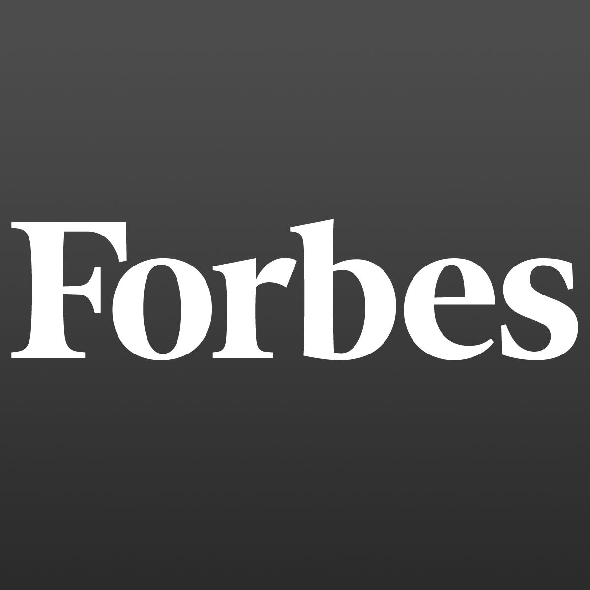 Forbes Logo in grey/white.