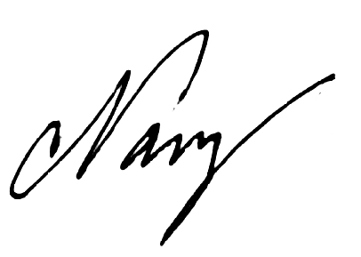In handwritten cursive text, 