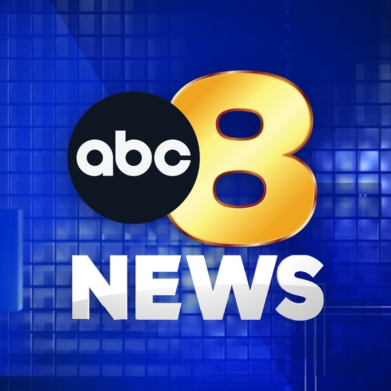 The logo for ABC8 News.  
