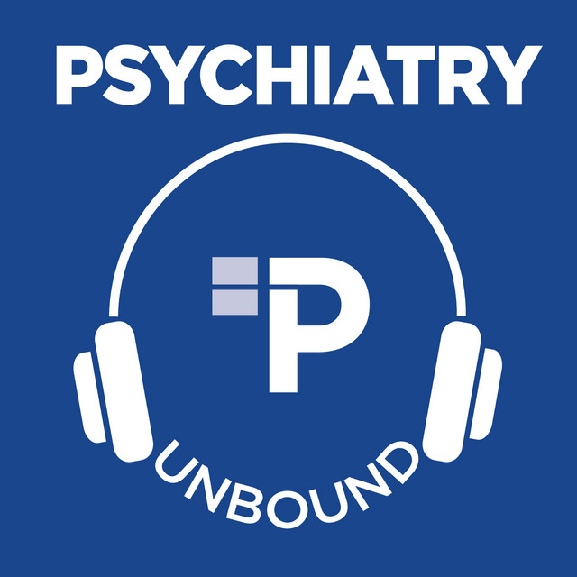 Logo for the Psychiatry Unbound podcast.  